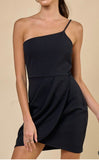 One-shoulder Mini Dress