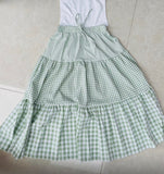 Mint Gingham Skirt