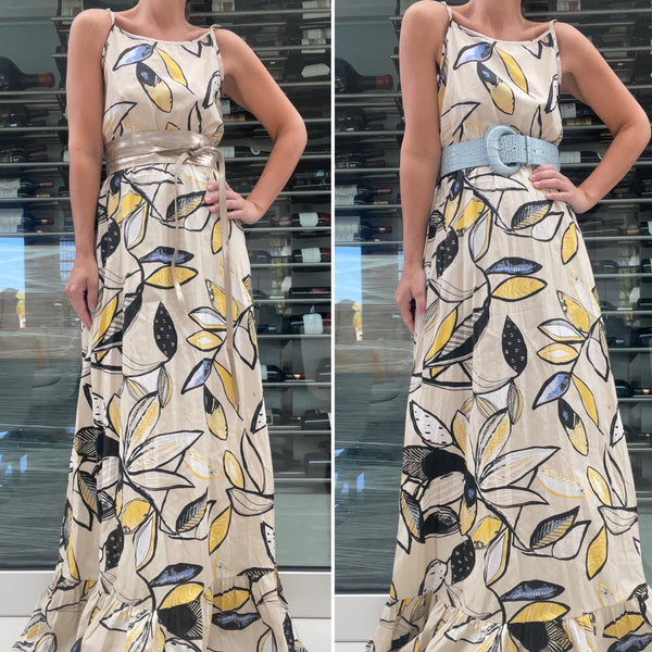 Tropical-print Maxi Dress